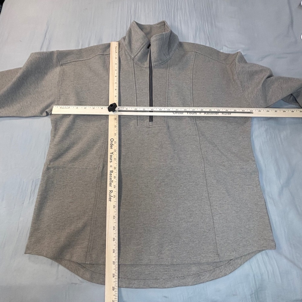 Ariat Ryeland 1/2 Zip Sweatshirt Womens XL Oatmeal Heather Pullover 10052916 - Picture 9 of 10